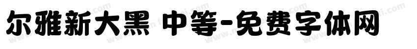 尔雅新大黑 中等字体转换